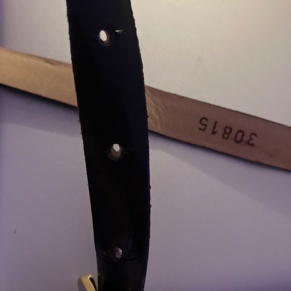 Dolce & Gabanna black patent leather belt size 90